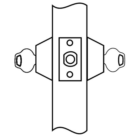 CORBIN RUSSWIN Grade 2 Double Cylinder Deadbolt, Corbin Russwin 6-Pin LFIC Prep, Less Core, Dark Oxidized Satin Bro DL2212 613 CL6